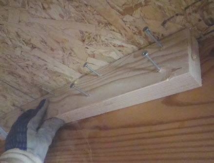 Attaching Secure to Joist
